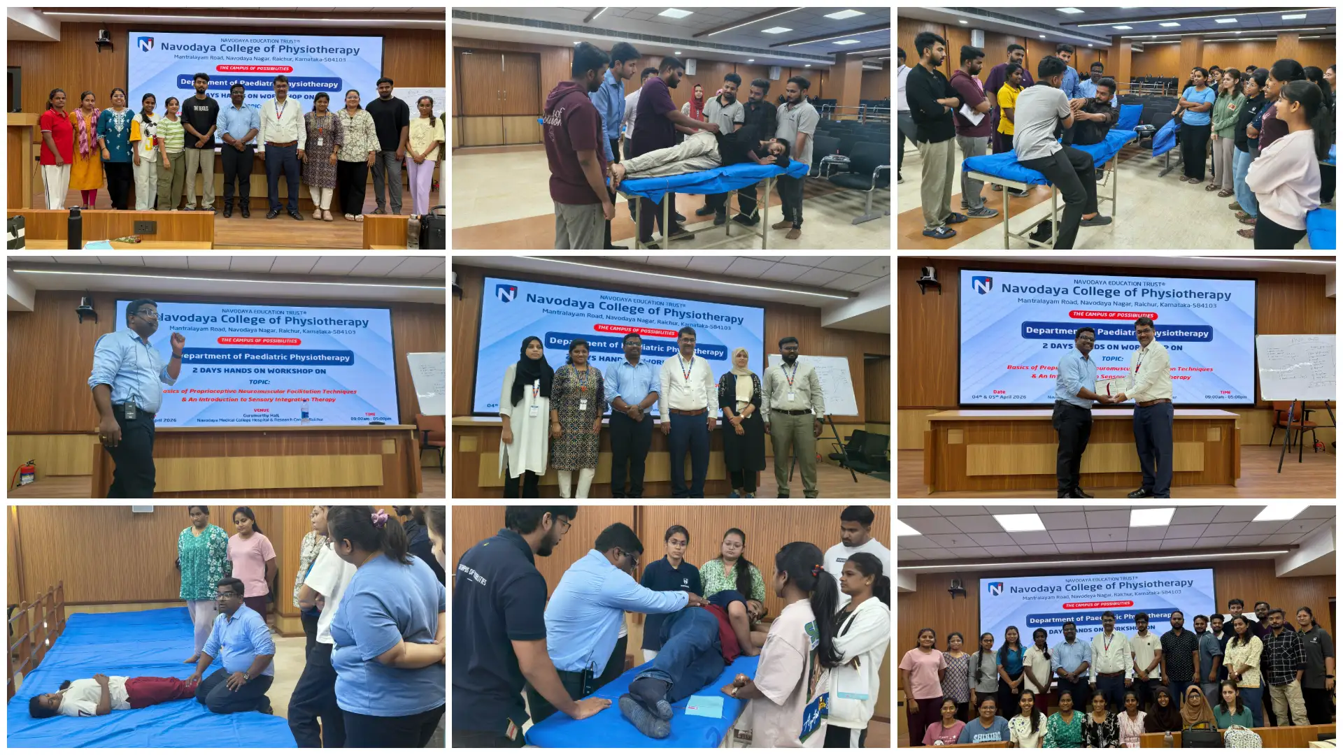 Two-Day Hands-on Workshop on PNF Techniques and Sensory Integration Therapy